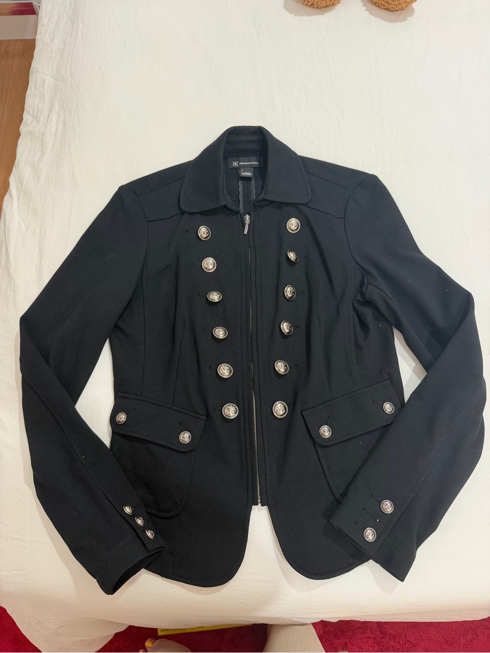 Black Military-Style Women's Jacket